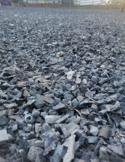 equestrian rubber chippings in playground